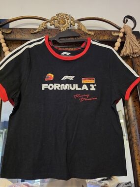 Hybrid Apparel Black & Red Formula 1 Racing Tee